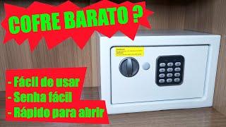 Unboxing e review do cofre Leroy Merlin SFT-25ENG | Como configurar a senha do cofre